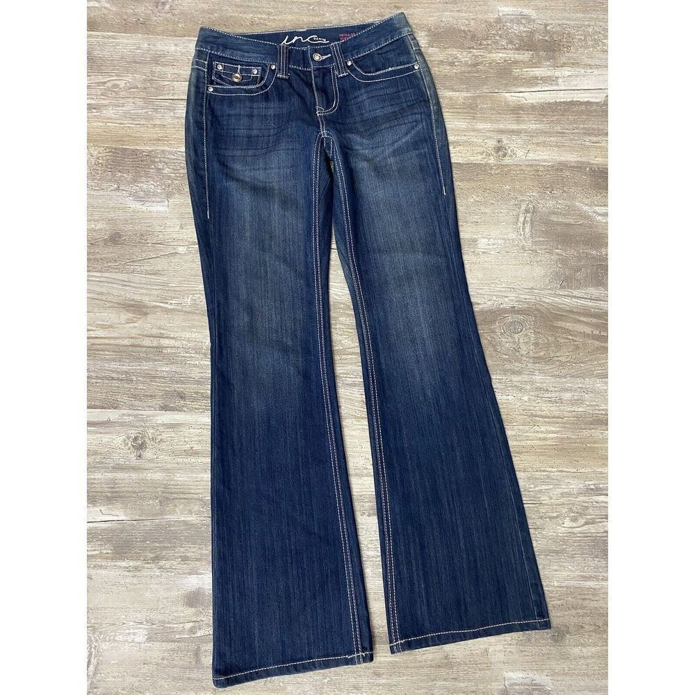 INC Denim International Concepts Women’s Regular Fit Boot Leg Jeans Sz 2